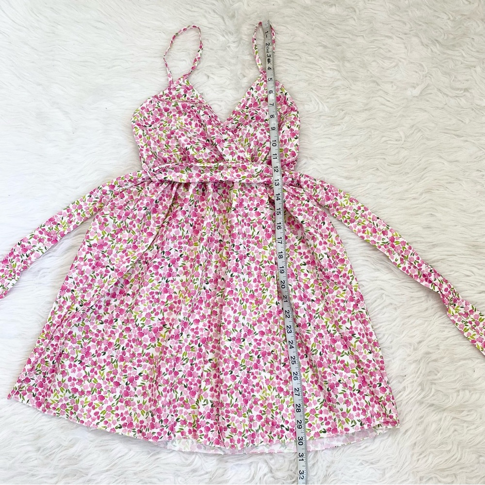Floral Belted Mini Dress - Picture 3 of 4